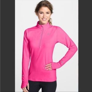 Nike Women's Bright Pink Long Sleeve Tee